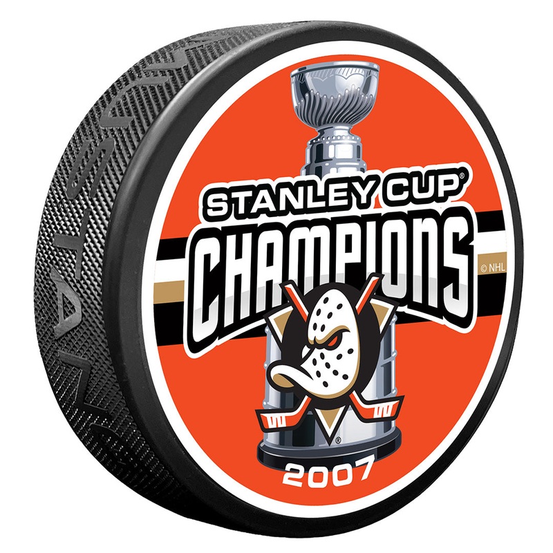 Anaheim Ducks Puck –  1 TIME CHAMP