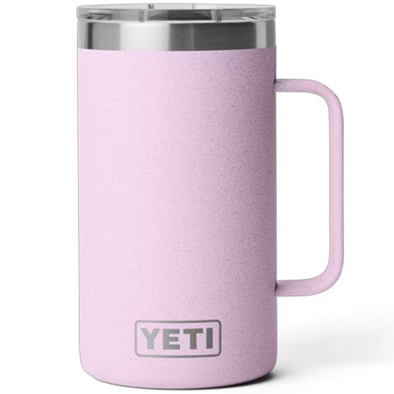 Yeti Rambler 24 oz. Mug|Cherry Blossom|Big Sky Blue|Ultramarine Violet|Black|Navy|Rescue Red|Tropical Pink|Black Forest Green