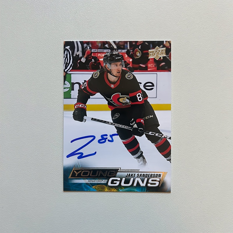 2022-23 UD Young Guns #466 JAKE SANDERSON Autographed Rookie Card