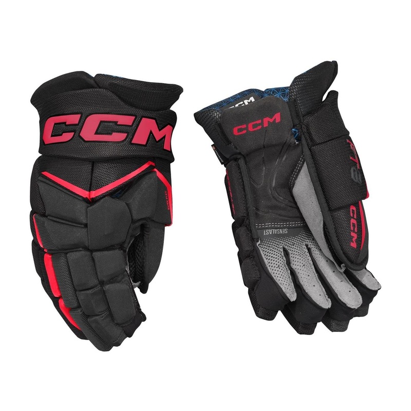 CCM Glove Jetspeed FT8 Jr Black/Red