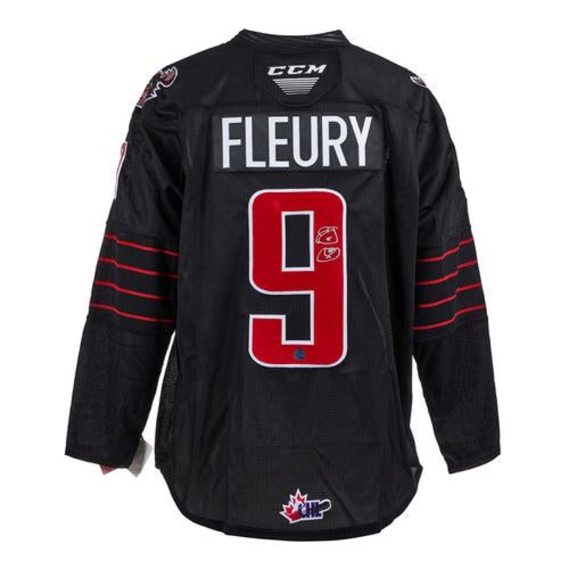 Theo Fleury Moose Jaw Warriors Autographed CHL Hockey Jersey
