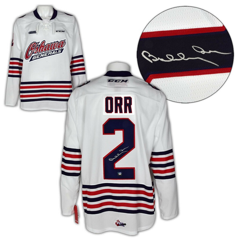 Bobby Orr Oshawa Generals Autographed CCM Premier CHL Jersey