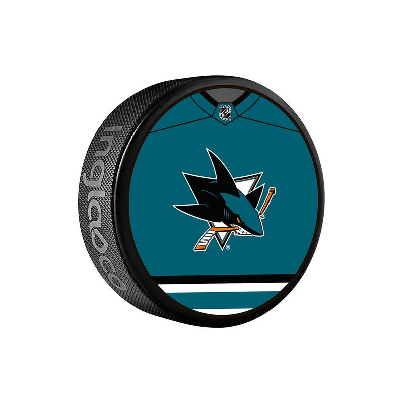 Pre-Order – William Eklund – Autographed San Jose Sharks Jersey Design Hockey Puck