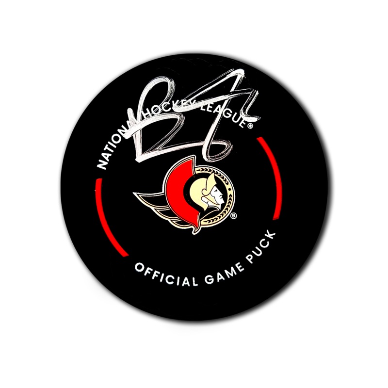 Brady Tkachuk Ottawa Senators Autographed Official NHL Hockey Puck