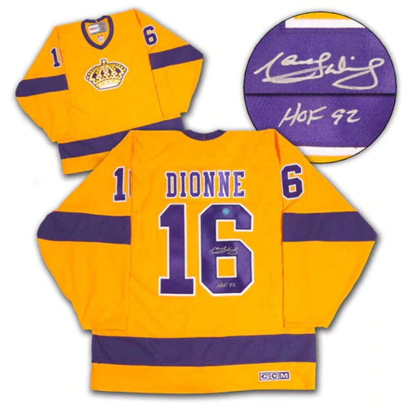 Marcel Dionne Los Angeles Kings Signed Vintage CCM Jersey
