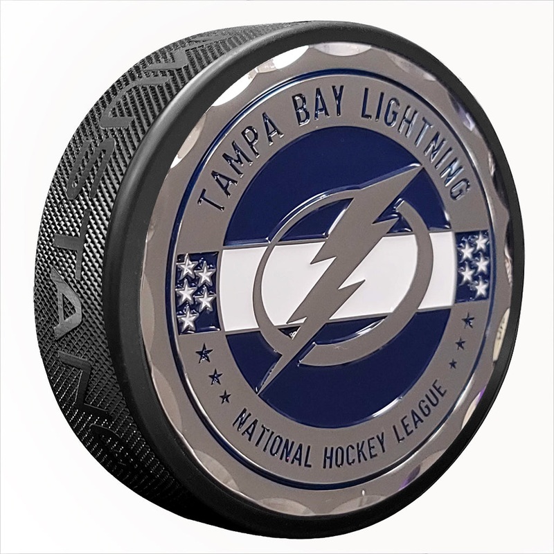 Tampa Bay Lightning Puck | Stars & Stripes Medallion