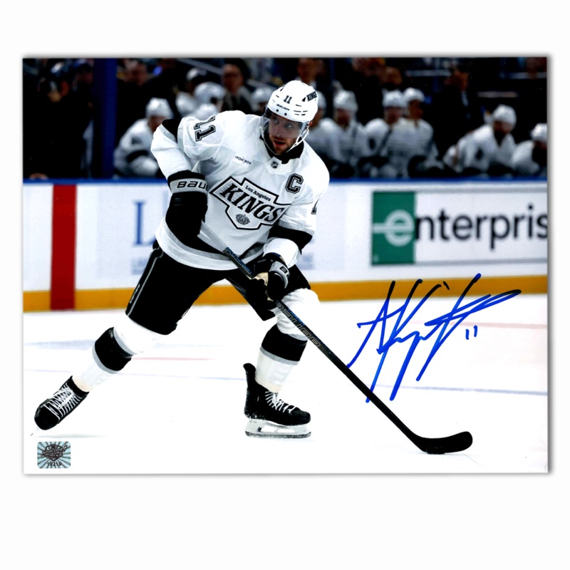 Anze Kopitar Autographed Los Angeles Kings Away Horizontal Photo 8×10