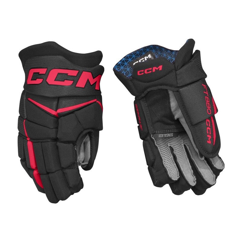 CCM Glove Jetspeed FT880 Sr Black/Red