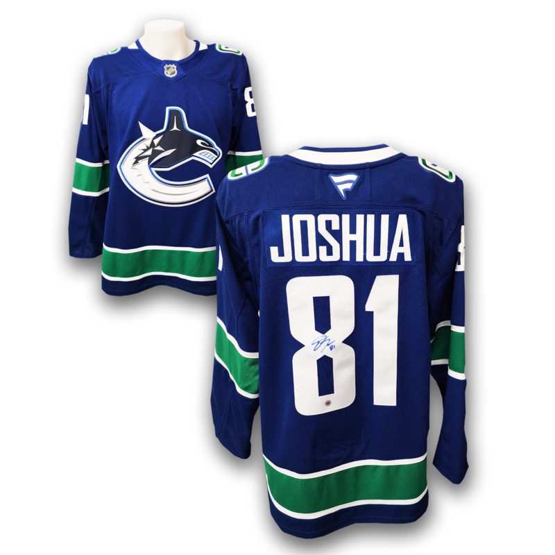 Dakota Joshua Autographed Vancouver Canucks Fanatics Premium Jersey