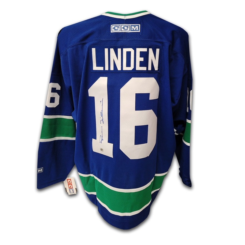 Trevor Linden Vancouver Canucks Blue CCM Jersey
