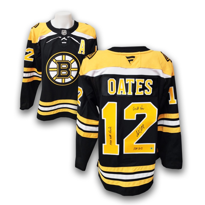 Adam Oates Autographed Boston Bruins Fanatics Premium Career Jersey