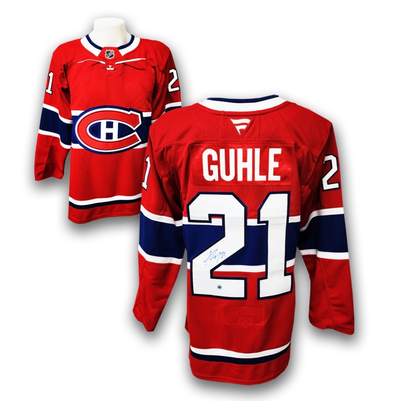 Kaiden Guhle Autographed Montreal Canadiens Fanatics Premium Jersey