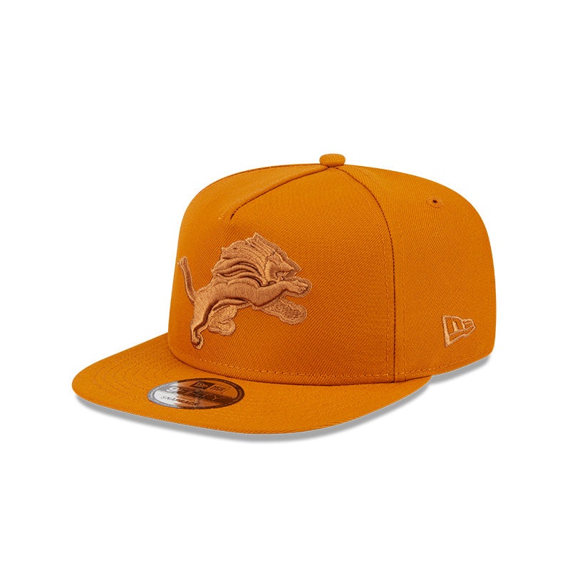 New Era Detroit Lions Brown Color Pack A-Frame 9FIFTY Snapback Hat