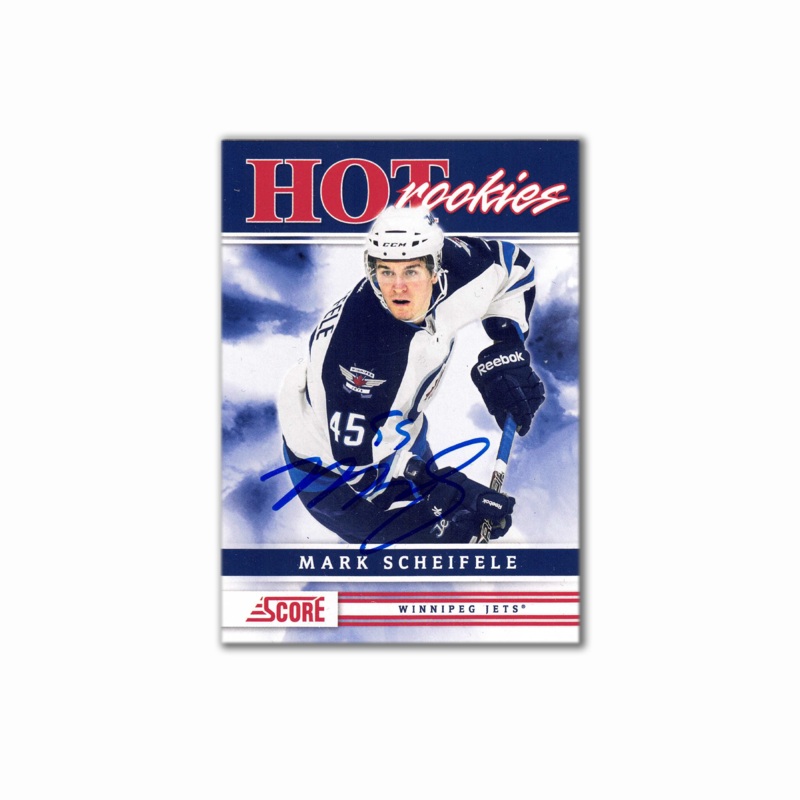2011-12 Panini Score Hot Rookies #556 MARK SCHEIFELE Autographed Rookie Card
