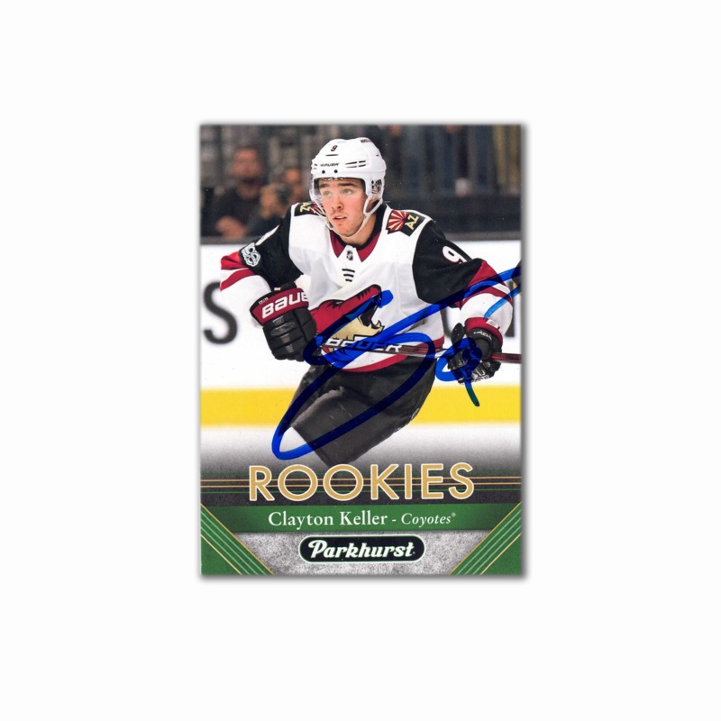 2017-18 UD Parkhurst Rookies #275 CLAYTON KELLER Autographed Rookie Card