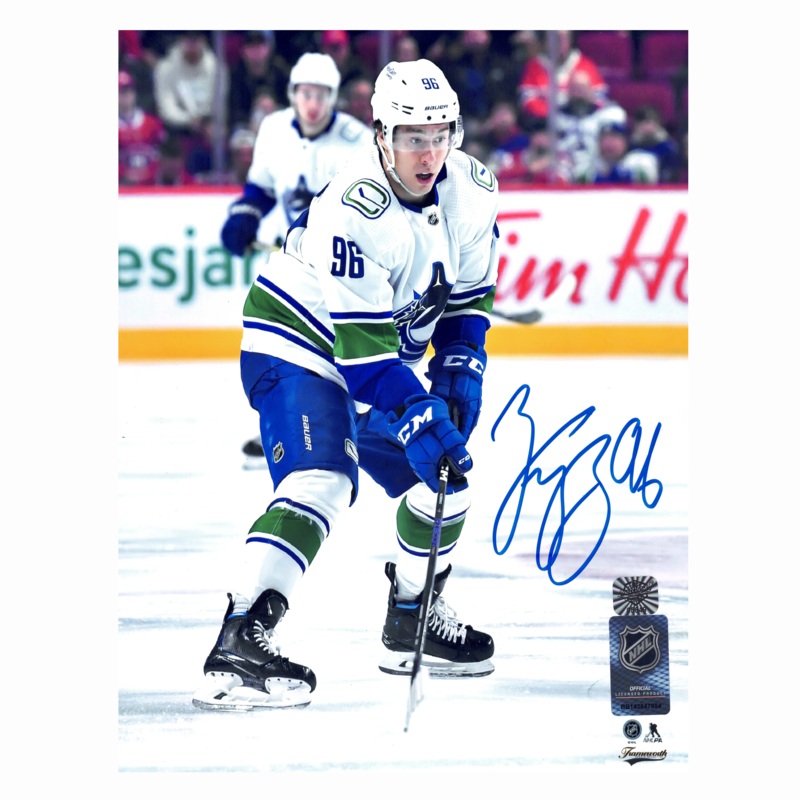 Andrei Kuzmenko Vancouver Canucks Autographed Away 8×10 Photo
