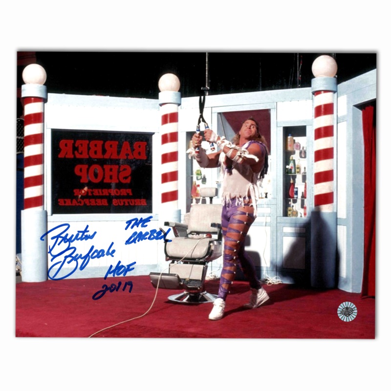 Brutus Beefcake Autographed WWE 8×10 Photo (The Barber)