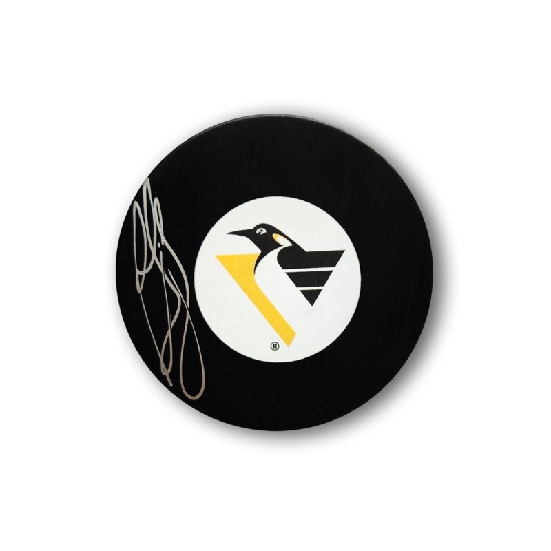 Ron Francis Autographed Pittsburgh Penguins Hockey Puck