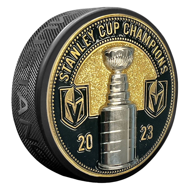 Vegas Golden Knights Stanley Cup Champions Puck – Ultra 3D Glitter Medallion