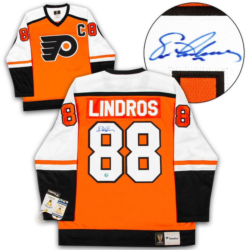 Eric Lindros Philadelphia Flyers Autographed Fanatics Vintage Jersey