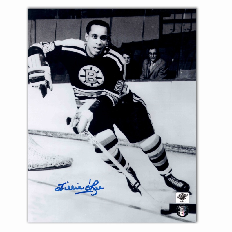 Willie O’Ree Autographed Boston Bruins 8×10 Photo