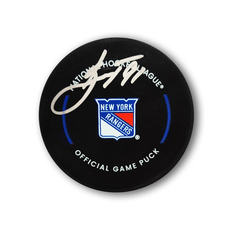 Vladimir Tarasenko Autographed New York Rangers Official Hockey Puck