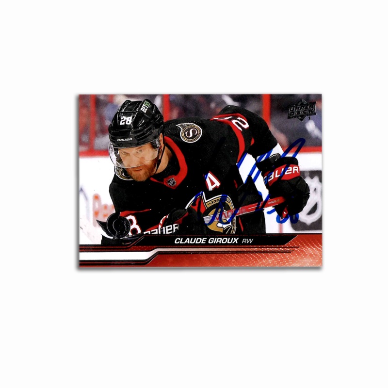 Claude Giroux Autographed Ottawa Senators 2023-24 Upper Deck #127 Hockey Card