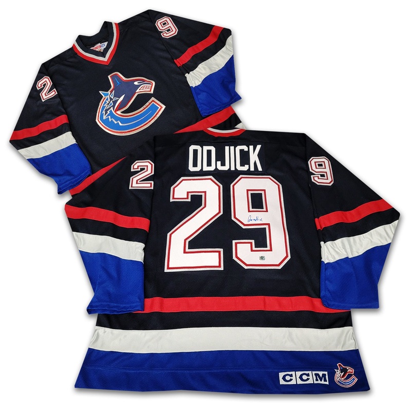 Gino Odjick Vancouver Canucks Blue Orca CCM Jersey