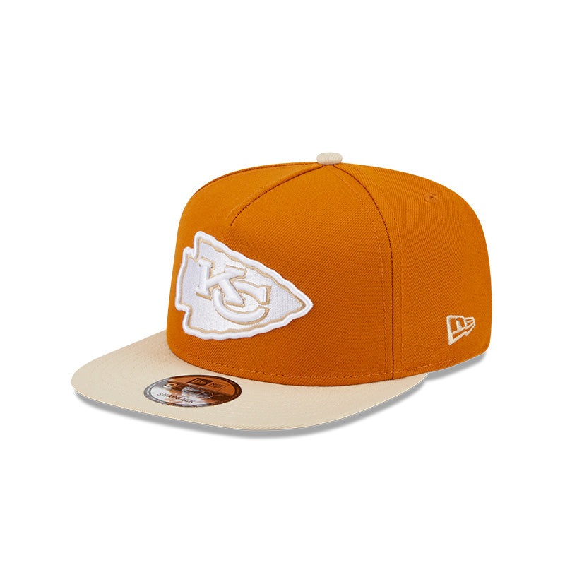 New Era Kansas City Chiefs Brown/Khaki Color Pack A-Frame 9FIFTY Snapback Hat