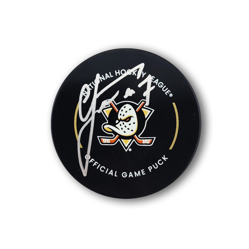 Radko Gudas Autographed Anaheim Ducks Official Hockey Puck