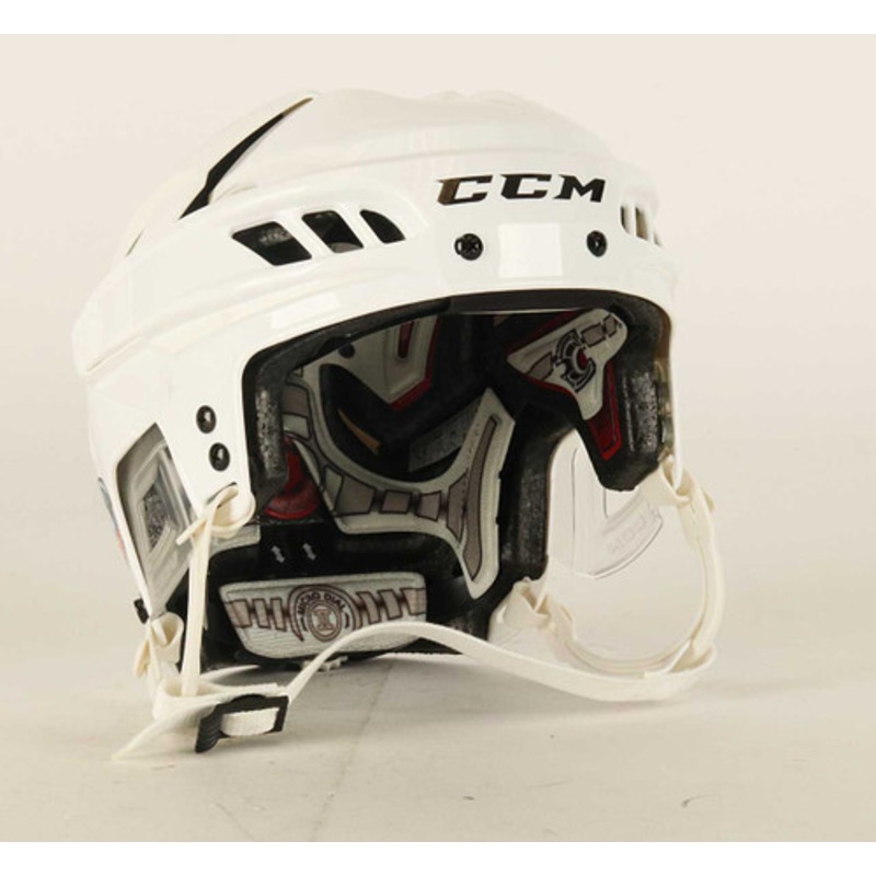 Size M – CCM Fitlite  White Helmet – New Jersey Devils