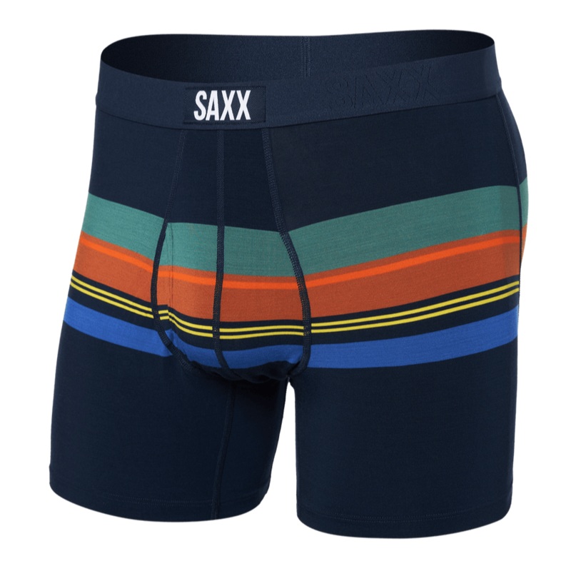 Saxx Ultra Boxers – League Stripe – Navy