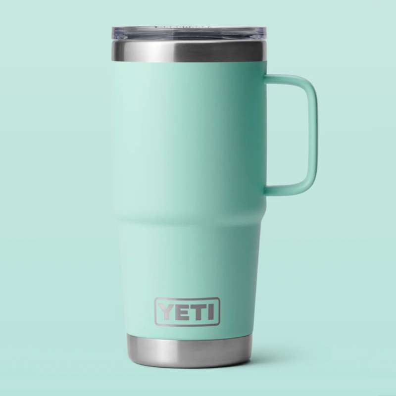YETI RAMBLER 20oz TRAVEL MUG|WILD VINE RED|SANDSTONE PINK|CAPE TAUPE|BLACK|SEAFOAM|WHITE|RESCUE RED|TROPICAL PINK|LC PEACH|Ultramarine Violet|Big Sky Blue|Firefly Yellow