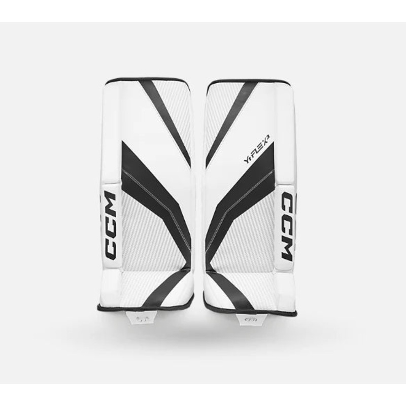 Youth YTFLEX 3 Goalie Pads|WHITE/BLACK|24|26