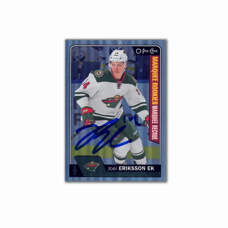 2016-17 OPC Marquee Rookies Platinum #697 JOEL ERIKSSON EK Autographed Rookie Card