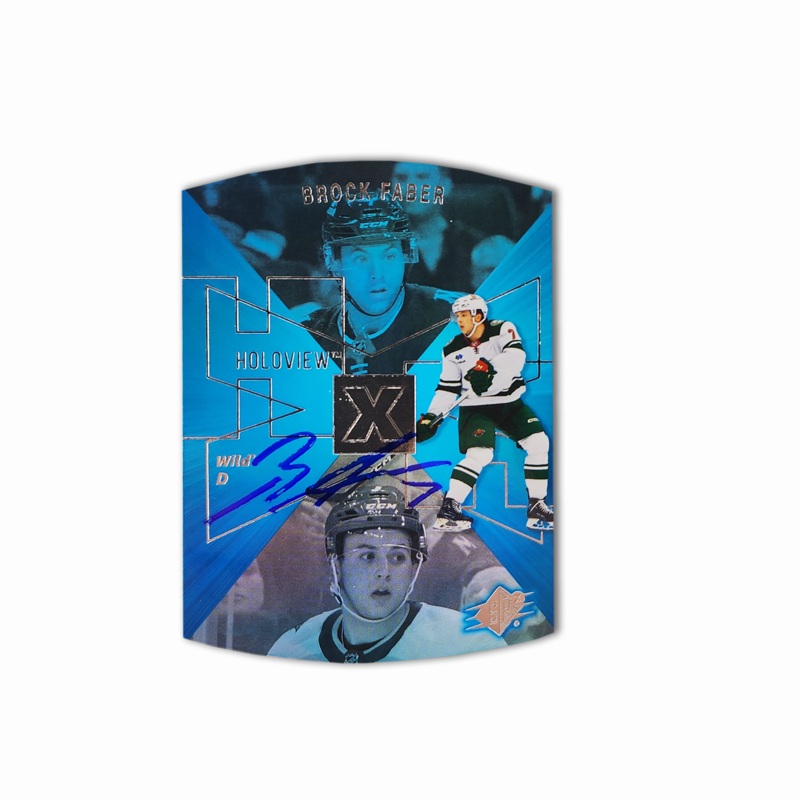 2023-24 UD SPX Holoview #SPX-21 BROCK FABER Autographed Rookie Card