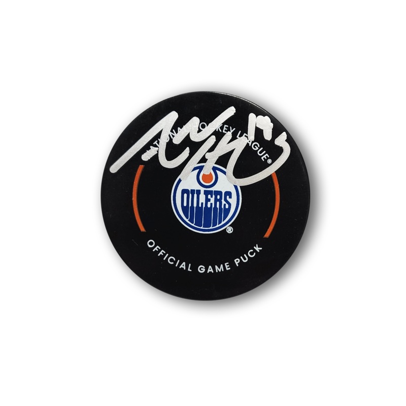 Adam Henrique Autographed Edmonton Oilers Official Hockey Puck