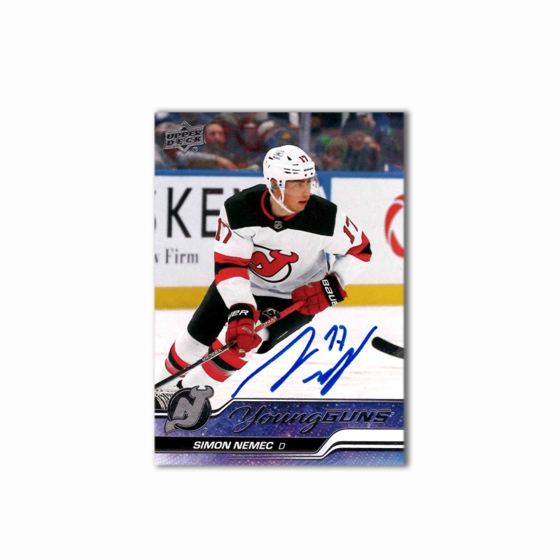 2023-24 UD Young Guns #727 SIMON NEMEC Autographed Rookie Card