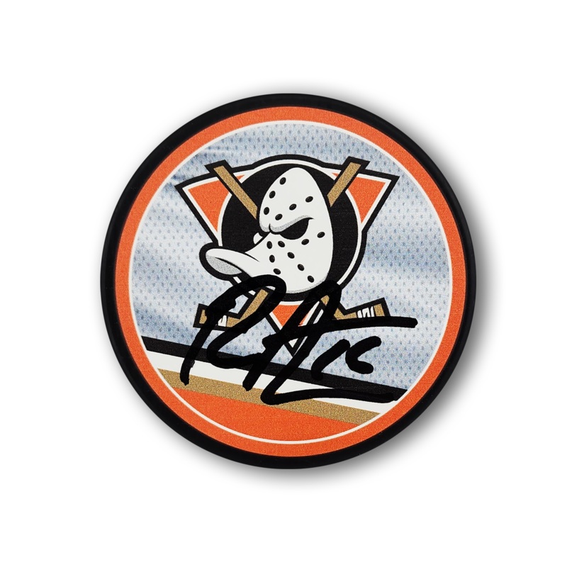 Ryan Strome Autographed Anaheim Ducks Reverse Retro Hockey Puck