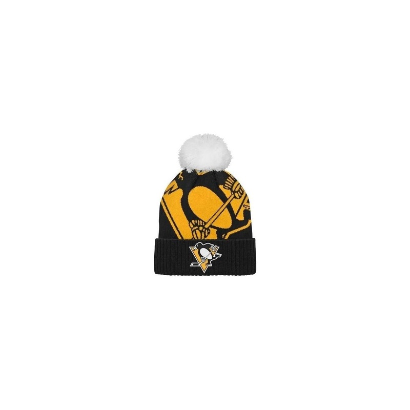 Outerstuff Hat Big Face Cuffed Pom Jr Pittsburgh Penguins
