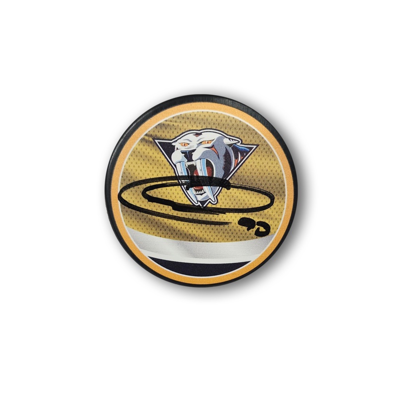 Ryan O’Reilly Autographed Nashville Predators Reverse Retro Hockey Puck