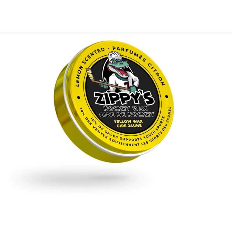 ZIPPY’S HOCKEY WAX|WHT|PURPE – RASPBERRY|ORANGE – ORANGE CHERRY|BLK|YELLOW – LEMON|BLUE – COTTON CANDY|RED – WATERMELON|GREEN – APPLE