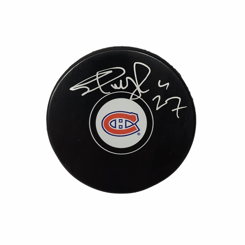 Shayne Corson Autographed Montreal Canadiens Hockey Puck