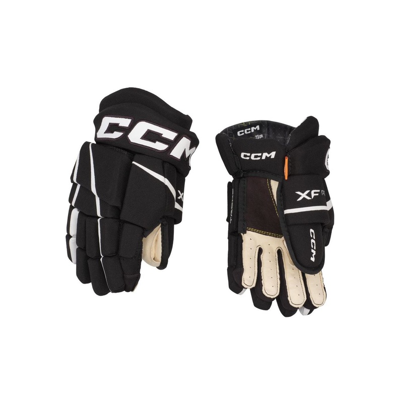CCM Glove Tacks XF Pro Yth Black/White