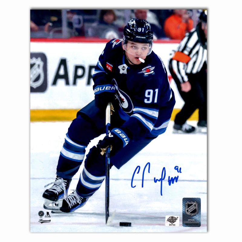 Cole Perfetti Autographed Winnipeg Jets Home 8×10 Photo