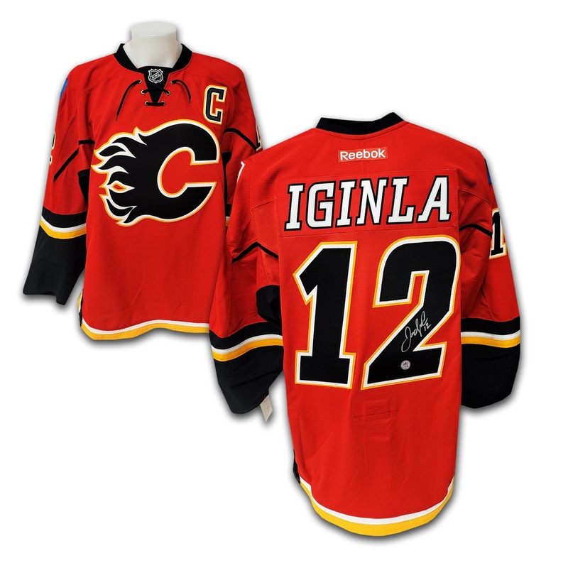 Jarome Iginla Calgary Flames 2007-2016 Red Reebok Authentic Jersey (Team Issued)