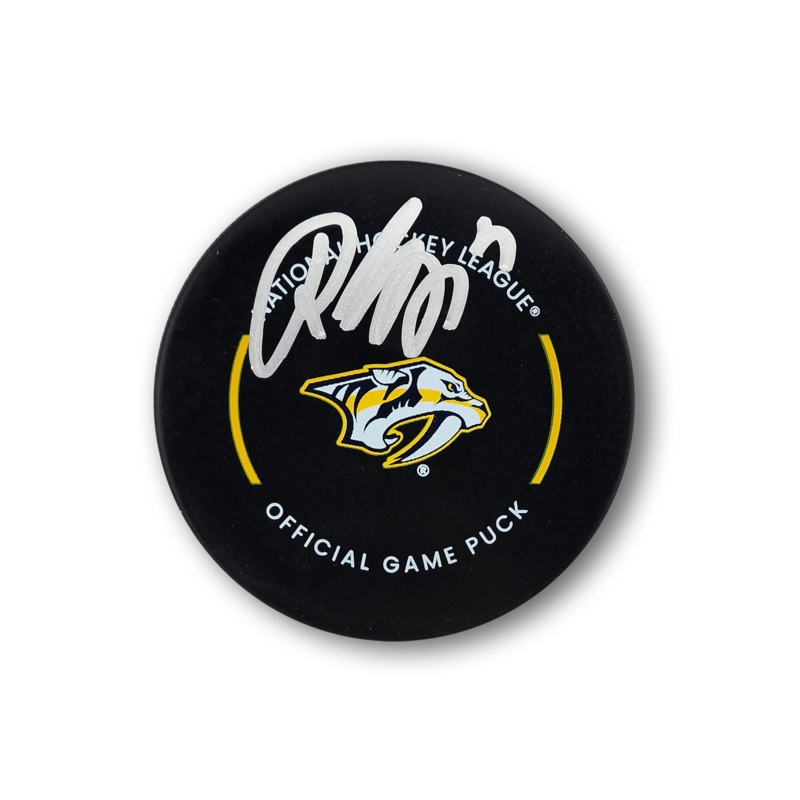 Roman Josi Autographed Nashville Predators Official Hockey Puck