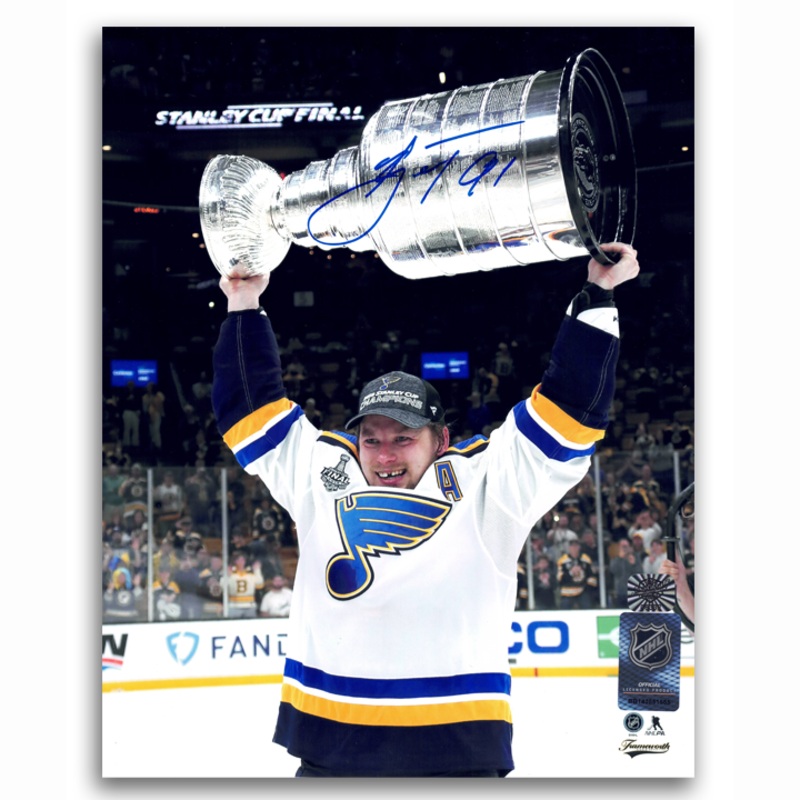 Vladimir Tarasenko Autographed St. Louis Blues 2019 Stanley Cup 8×10 Photo