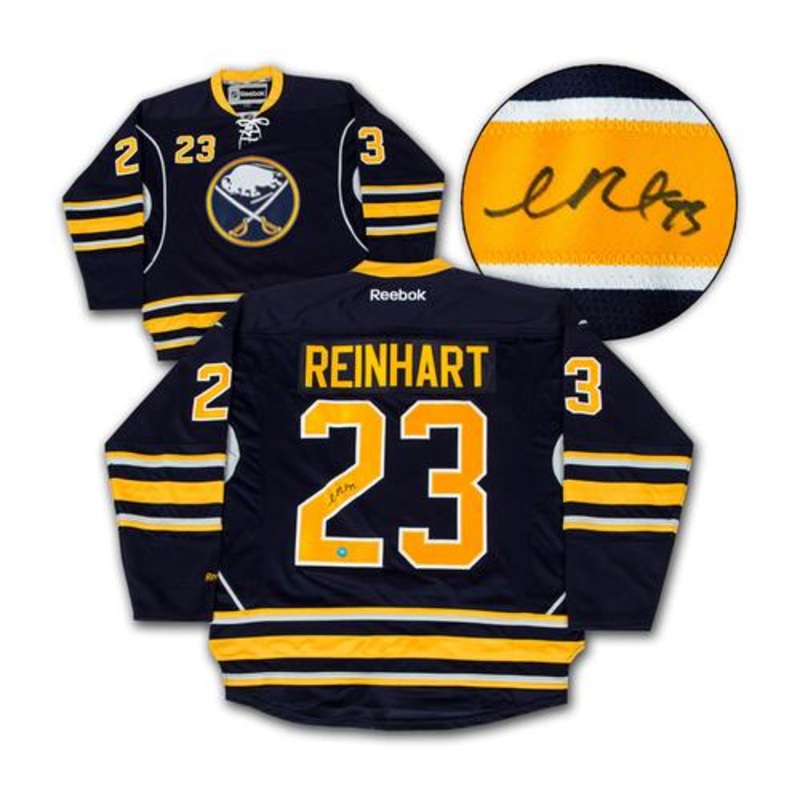 Sam Reinhart Buffalo Sabres Autographed Rookie Reebok Premier Jersey