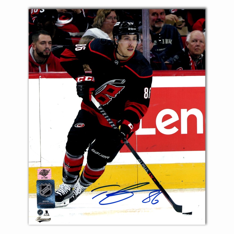 Teuvo Teravainen Autographed Carolina Hurricanes Home 8×10 Photo